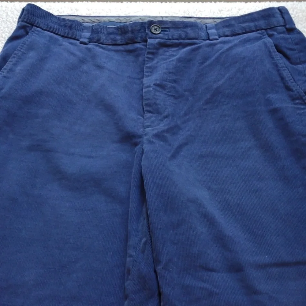 Brooks Brothers Blue Cotton Corduroy Pants (Clark Fit)  36 - 27.5